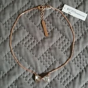BCBGeneration Rose Bow Necklace